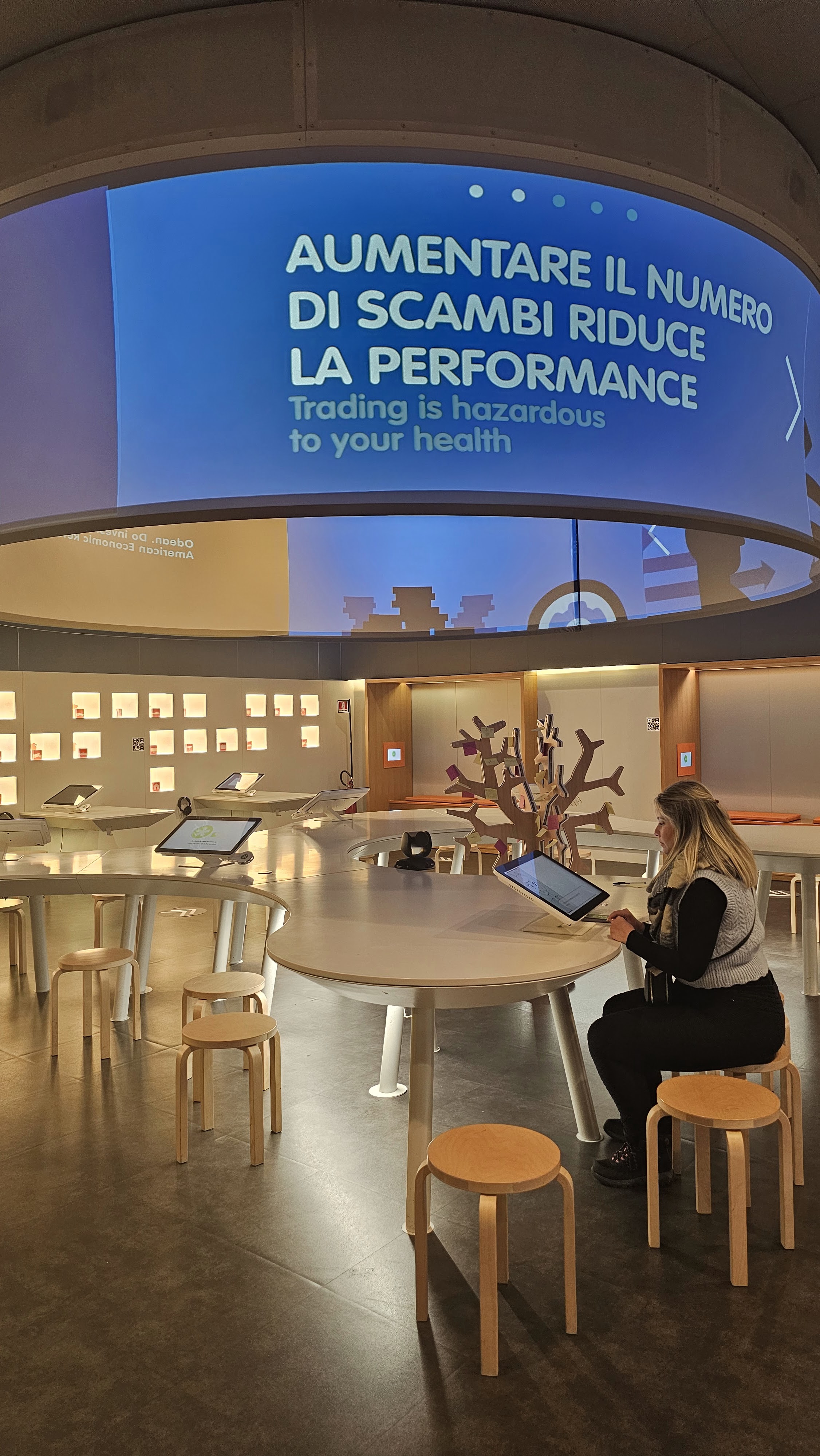 Apresentação do método no Museu del Risparmio, Itália